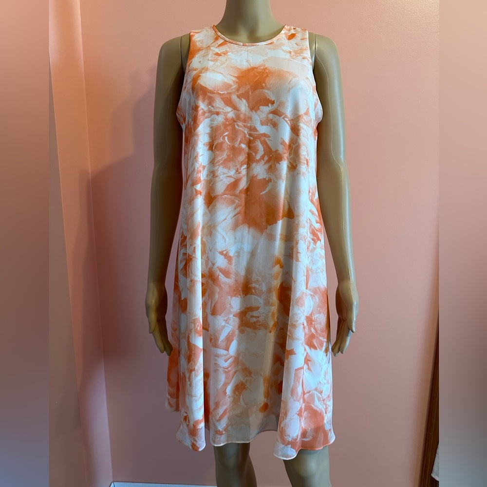 Women’s Calvin Klein Spring / Summer Peachy / Coral Dress, Size 6